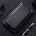 thumbnail image 4 of Étui pour Google Pixel 7 Pro 5G, Étui Folio à Rabat Magnétique en Cuir Fibre de Carbone avec Porte-Cartes et Support, 4 of 5