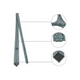 thumbnail image 3 of INSPIRE CHIC Men's Solid Color Narrow Stripes Necktie Graduation Suit Formal Ties Silver Grey, 3 of 5