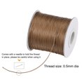 thumbnail image 3 of Unique Bargains Beading Thread Bracelet Weave Bead Craft Cord 0.5mm 159M/Roll (173-Yards) Decorative String, Brown, 3 of 7