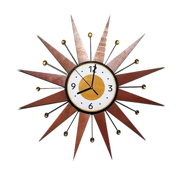 Clock Living Room Wall Clock Decoration Clock Retro Light Wall Clock Hanging Wall