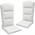 thumbnail image 1 of Outsunny Outdoor Adirondack Chair Cushion with Back Ties, Light Grey, 1 of 10