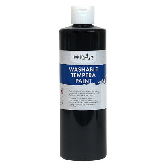 Handy Art Washable Paint 16 ounce Black