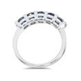 thumbnail image 2 of 3/4ct Blue Diamond Wedding Ring 14K White Gold, 2 of 4
