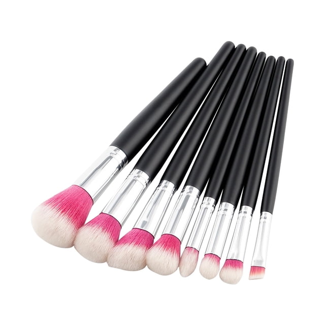 WIFKLSIIPG Makeup Brush Advanced Synthetic Concealer Foundation Powder Eyeshadow Makeup Brush Cosmetics Eyebrow Eyeshadow Powder Lip Gloss Brush 8Pack