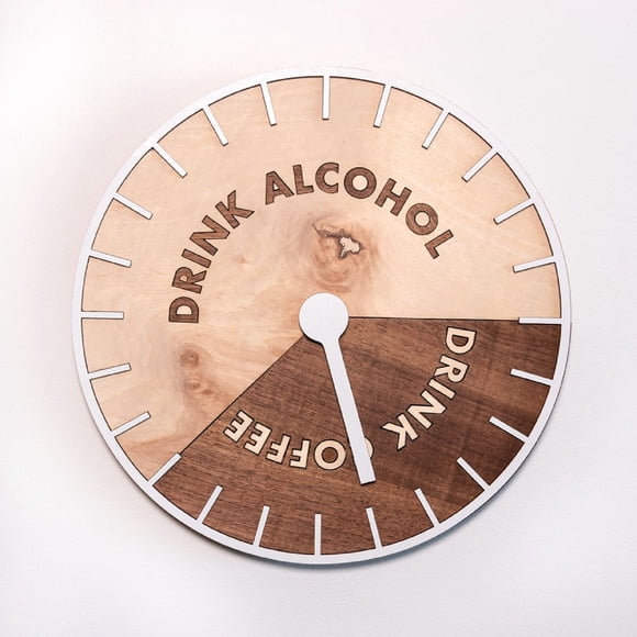 cpengpj Clearance The Drink O'Clock Drinking Coffee Management Clock Ornaments Pendant Decoration