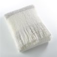 thumbnail image 1 of SARO TH121.I5060 Faux Mohair Woven Throw Blanket  Ivory, 1 of 1