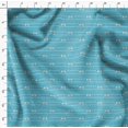 thumbnail image 4 of Soimoi Blue polyester Crepe Fabric Bow & Stripe Printed Fabric 1 Yard 42 Inch Wide, 4 of 5