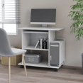 thumbnail image 1 of vidaXL Computer Desk White 80x50x75 cm Engineered Wood, 1 of 5
