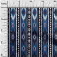 thumbnail image 1 of oneOone Cotton Poplin Fabric Stripe & Geometric Ikat Print Sewing Fabric BTY 42 Inch Wide, 1 of 4