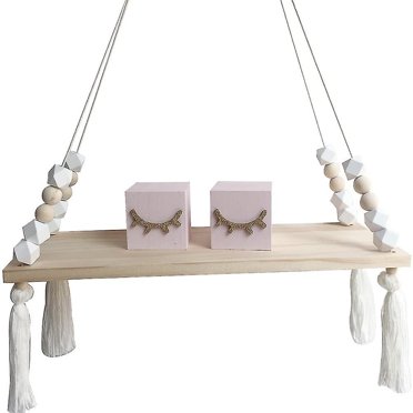 Wall Shelf Floating Shelf Wood Stand Swing Hanging Wall Shelf Wall Board Board Girls Kids Room Decor