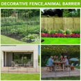 thumbnail image 3 of 1 Package [Premium Project] Metal Outdoor Fence 10 Pieces Without Door, Inner Arc Design, 10 Mesh Pieces + 10 Round Head Ground Plugs + 1 6-Point Wooden Hammer, 3 of 9