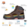 thumbnail image 2 of SAFETOE Safety Boots for Men Composite Toe Work Boots Lightweight Cow Leather Puncture Proof Slip On Work Boots Wide Fit, 2 of 7