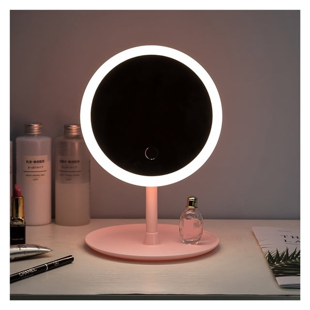 Led Light Makeup Mirror Storage LED Face Mirror Adjustable Touch Dimmer USB Led Vanity Mirror Table Desk Cosmetic Mirror ,Widely Use