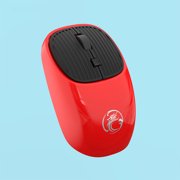 COFEST Wireless Mouse 2.4G Noiseless Mouse with USB Receiver Portable Computer Mice for Desktop Computer Laptop Red