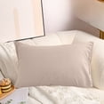 thumbnail image 1 of YIMWNYI Japanese Style Unprinted Pillowcase, Washed Pillow Cover, Polyester Pillowcase, Solid Color Minimalist Bedding, Skin-Friendly Breathable Pillowcase, Fade-Resistant & Pilling-Free Pillowcase, 1 of 6