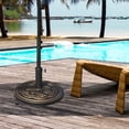 thumbnail image 2 of Outsunny Base de Parasol de Patio 25 lb Base de Parasol de Marché Support Bronze, 2 of 10