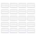 thumbnail image 1 of Unique Bargains White Tri-Glide Slide Buckles Webbing Strap Fastener (100 Pack), 1 of 5