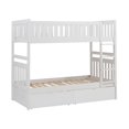 thumbnail image 4 of Lexicon Galen 2-Storage Boxes Transitional Wood Twin over Twin Bunk Bed in White, 4 of 7