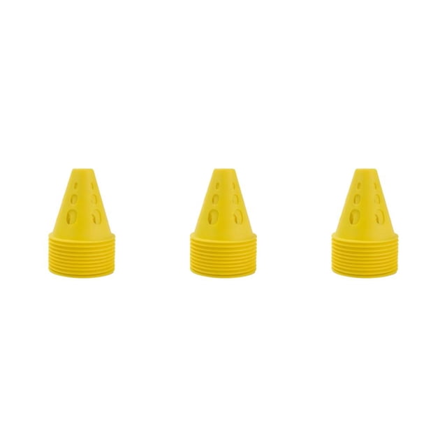 Decodeary 10 Pcs/Ensemble Pile de Patinage à Roulettes Robuste et Résistante aux Intempéries pour Activités Intérieures/extérieures Durable Jaune 3Ensemble