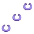 thumbnail image 2 of Transemion Durable Bathroom Pad Tear-resistant And U/O Shape Options Wear-resistant Purple 3Set, 2 of 6