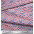 thumbnail image 2 of Soimoi polyester Crepe Fabric Scales Geometric Print Fabric by the Yard 42 Inch Wide, 2 of 3