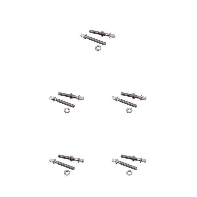Decodeary 2 Pieces Drum Set Screws Drums Mounting Screw Percussion Instrument Part As shown 50mm 5Set
