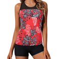 thumbnail image 2 of Maillot de Bain Tankini pour Femmes, Contrôle du Ventre, Haut avec Short, Deux Pièces, 2 of 6