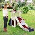 thumbnail image 3 of Costway 6-In-1 Large Slide for Kids Toddler Climber Slide Playset w/ Basketball Hoop, 3 of 10