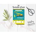 thumbnail image 2 of Darling Souvenir Green Birthday Invitation Card Printable Fill or Write In Blank Invites Party Supplies Pack Of 28 5 x 7 Inches, 2 of 4