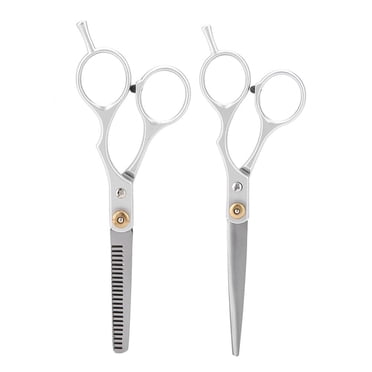 Spptty Ensemble Professionnel de Ciseaux de Coupe et d'Affinement pour Cheveux Salon Barbier Cisaille de Coiffure
