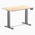 thumbnail image 1 of Desky Bureau Assis-Debout Mini Double - Chêne Classique / 40 x 24 Pouces / Gris Espace, 1 of 10
