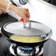 thumbnail image 1 of thinsony Grease Splatter Screen Pan Cover Stainless Steel Frying Pan Fine Mesh Stops Stove Oil Guard Pot Lid, 1 of 5