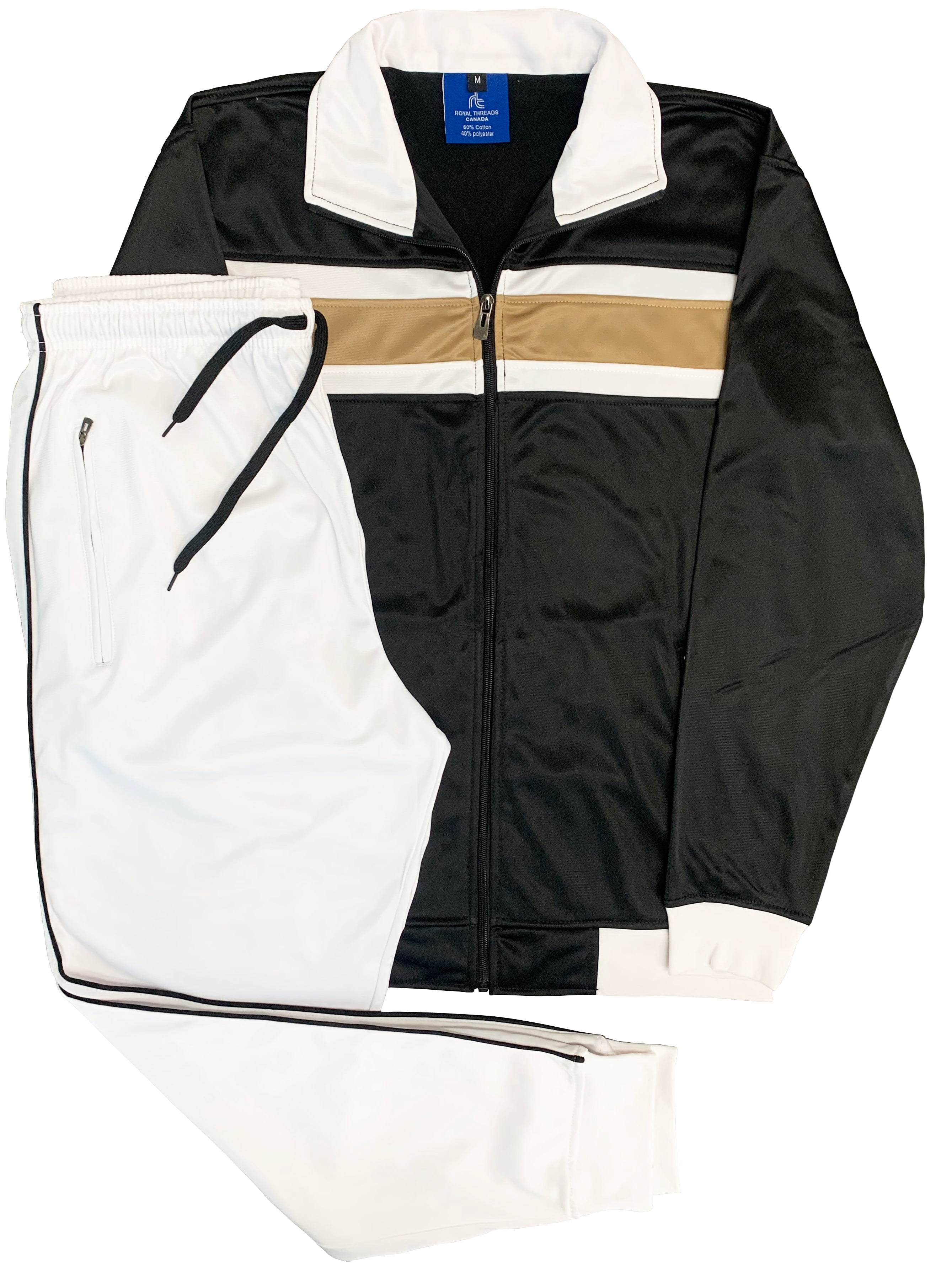 Men's Tracksuit contrast Color 2-piece Set