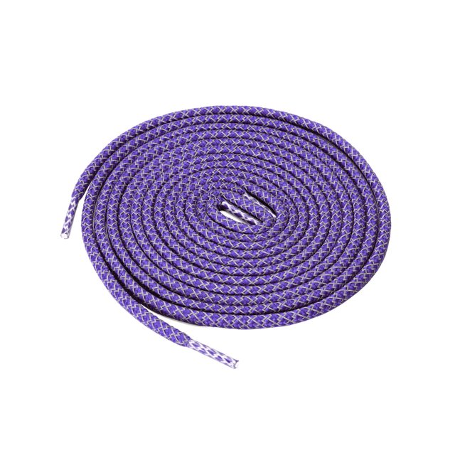 INSPIRE CHIC 2 Paires Lacets Ronds Élastiques Réfléchissants Unisexes pour Espadrilles Violet Foncé 140 cm/55 Pouces