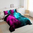 thumbnail image 4 of Erosebridal Ensembles de Couette Sabre Laser de Jeu Format Très Grand, Couettes et Duvets Néon Éclair, Décor Mode Moderne, Réversible, 4 of 8