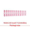 thumbnail image 1 of 1 Set Glue on Nails Strips Medium Length Files Stick Full Cover Wraps Art Decals Artificial Beauty Tool Manicure Kit Decorations 6, 1 of 6