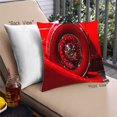 thumbnail image 1 of Ahgly Company Color Focus Red Coussin Décoratif d'Extérieur, 18 Po X 18 Po, 1 of 6