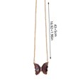 thumbnail image 2 of PVCS Collier Papillon Multicolore pour Femmes, Chaîne de Clavicule en Cristal avec Pendentif, 2 of 2