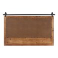 thumbnail image 4 of Kate and Laurel Cates Farmhouse Horizontal Pub Mirror with Shelf and Hooks, 42 x 27, Rustic Brown, Decorative Coastal Wall Mirror with Rustic Functional Storage, 4 of 9