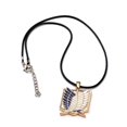 thumbnail image 2 of Anime Character Necklace Attack on Titan Survey Corps Logo Pendant Necklace, 2 of 7