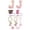 J, variant on Glass & Bottle Drinkware Accessory Set Embroidery Patch Straw Covers Charm Necklace Chain Leak Guard Accessories for Cups Complete Decorative Upgrade Kit