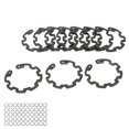 thumbnail image 4 of AC Compressor Clutch Snap Ring, AC Compressor Clutch Repair Kit Black 50 PCS Impact Resistant 1.3mm Thickness Iron  for 10S AC Compressor, 4 of 7