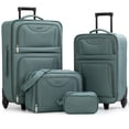 thumbnail image 1 of Jetstream Atlantic Softside 4 Piece Luggage Set, Rolling Suitcase Set: 25 Inch Checked Luggage, Carry On Suitcase, Tote Bag & Toiletry Kit, 1 of 11