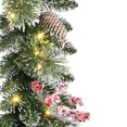 thumbnail image 4 of Holiday Time Guirlande givrée préilluminée de 2,74 m, vert, 4 of 5