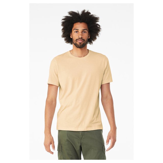 Bella + Canvas 3001CVC T-Shirt Unisexe Chiné CVC - HTHR Crème Douce - S