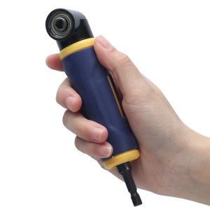 Angles droites Perceuses Pilote, Compact sans fil 1/4in Adaptateur de perceuse à angle droit Poignée Hex pour outil de travail du bois