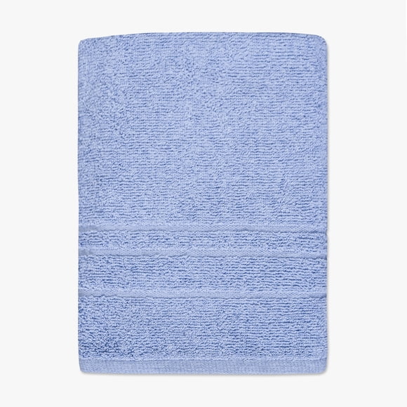 Mainstays Solid Bath Towel, 25.5" x 47.5", cotton/polyester blend, bleach-safe, Blue