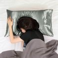 thumbnail image 4 of 2PCS Soft Silky Satin Pillowcase Cover Better for Hair and Face Skin King Grey, 4 of 8