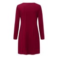 thumbnail image 3 of Robe Longue à Manches Longues Femme Imprimée Manches Longues Poches Robe Décontractée Sauvage Robe Ample Robe à Manches Longues Robes Décontractées pour Femmes Robes Décontractées Longues Décontractées, 3 of 8