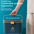 thumbnail image 3 of mmirethe ABS Pill Storage Box Portable Ergonomic Handled Large Capacity Cute Stylish Sealed Moistureproof Tablet Container Organizer Medium Grey, 3 of 8